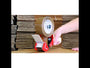 Load and play video in Gallery viewer, Tape Dispenser for 2 or 4 rolls, Heavy, Metal, various Colors, with Tooth Edged Blades ~ Made in ITALY | Merco Tape® MD-T series