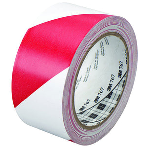 The 3M™ Co. 767 Red and White Safety Stripe Tape