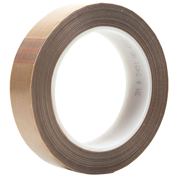 3M™ PTFE Glass Cloth Tape 5451, Brown, 3/4 in x 36 yd, 5.6 mil, 12 rolls  per case, Boxed