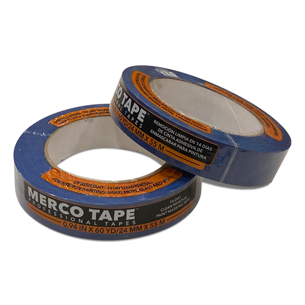 Merco Tape Logo Premium Blue Painters' Masking Tape 21 Day Clean Release ~ USA Made ...