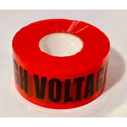 Merco Tape Logo DANGER HIGH VOLTAGE Barricade Tape in Red and Black | Merco Tape® M234 ...