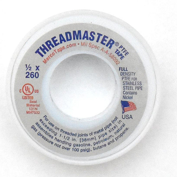 Threadmaster® Threadseal Tape Nickel for Stainless ~ USA | Merco Tape ...
