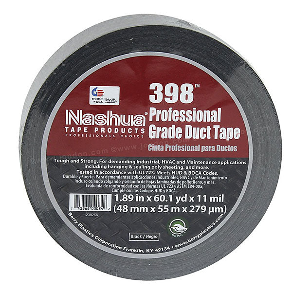 Nashua 398 Duct Tape,72mm x 55m,11 mil,White