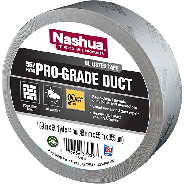 NASHUA 557 UL181B-FX Listed Premium Grade Duct Tape – MercoTape